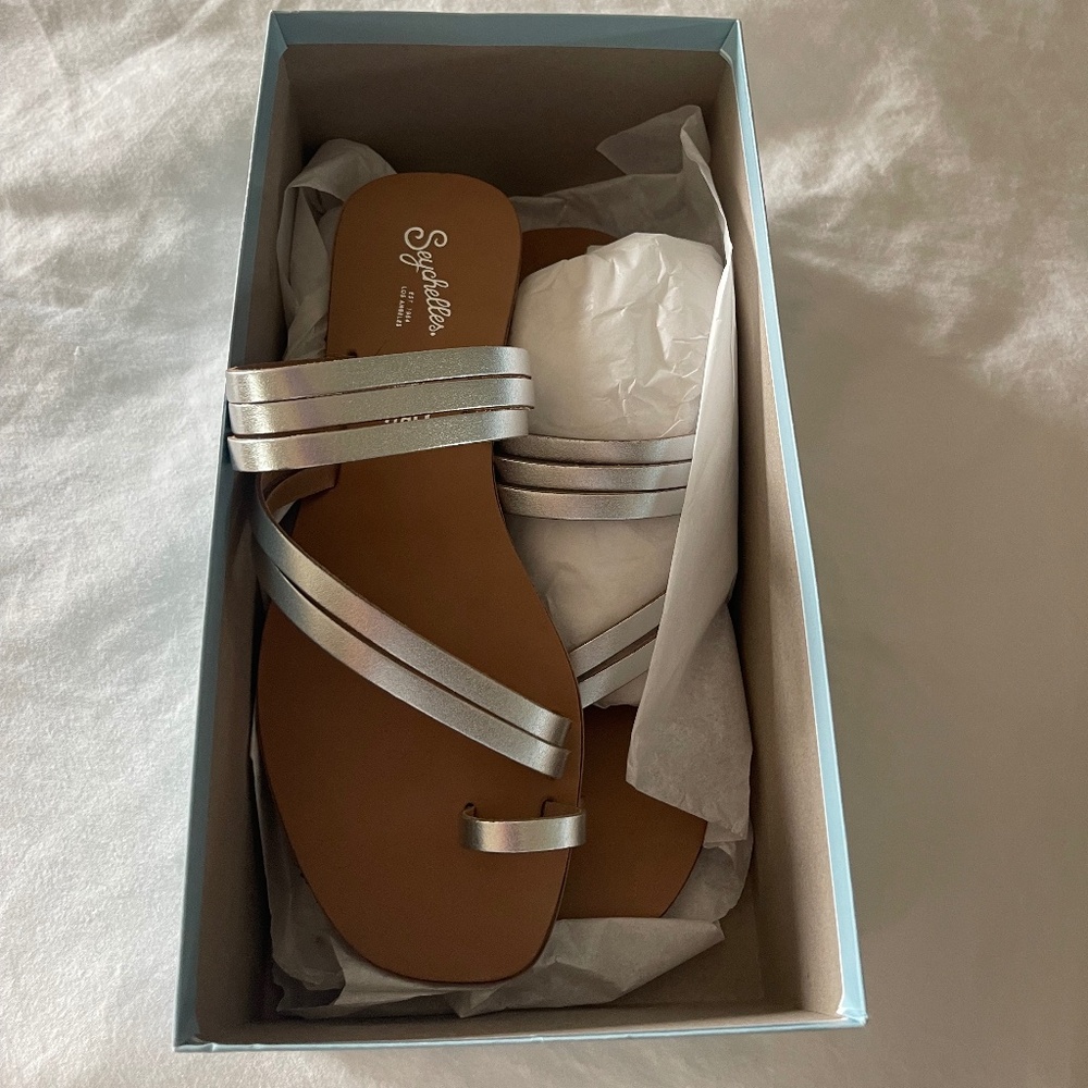 Silver sandals